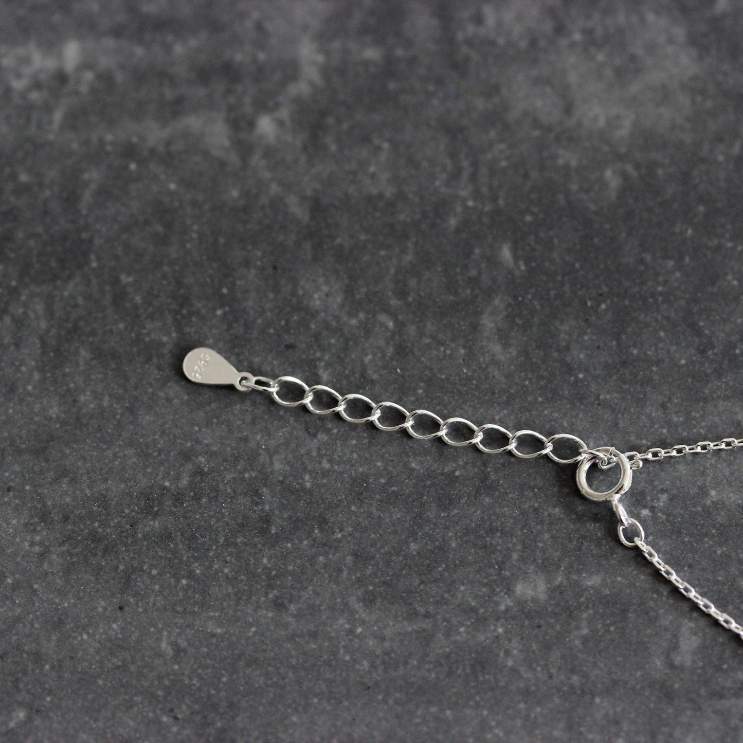Genuine Sterling Silver 925 Elk Deer Brushed Matt Finish Necklace 40cm + 5cm Ext - STERLING SILVER DESIGNS